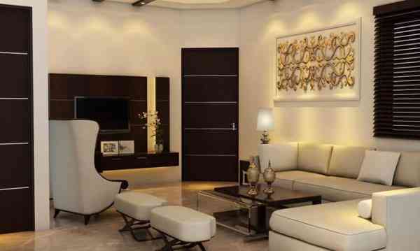 Luxurious Living Room Interior with Stylish Furniture