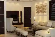 Luxurious Living Room Interior with Stylish Furniture
