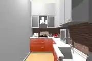 Modular Kitchen Drawing 