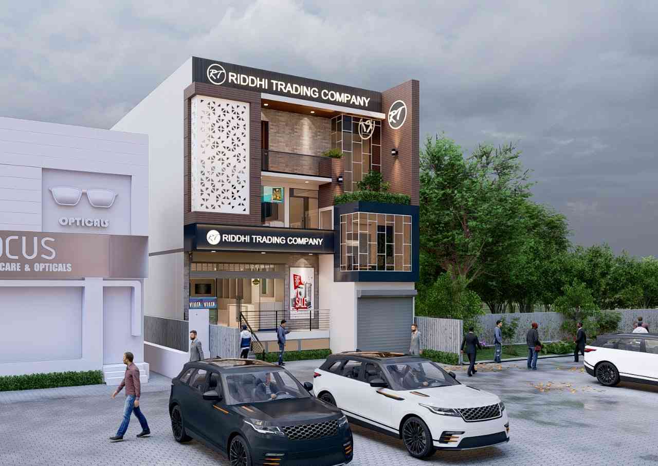 Shop and Residence Elevation