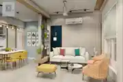 Contemporary Living Area Design With Modern Sofa