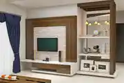 TV Unit With Open Shelves