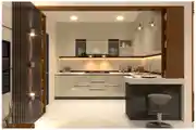 Modular Kitchen Design With Onyx Countertop