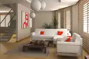 Modern Living Room Design With White Sofa Set