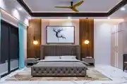 Master Bedroom Design With Wall Art