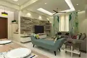 Modern Living Room Design With Pastel Green Backlash Sofa