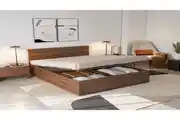 Modern And Minimalist Bedroom With Stylish Lift-up Storage Bed Frame