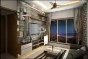 Modern Living Room Design With LED Panel