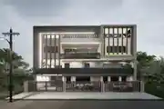 Modern Architectural Marvel with Sleek Lines 