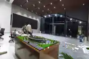 Modern Lobby with Stylish False Ceiling Design