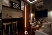 Modern Kitchen with Integrated Living Space