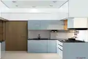 Modular Acrylic And Laminate Finish Kitchen Design