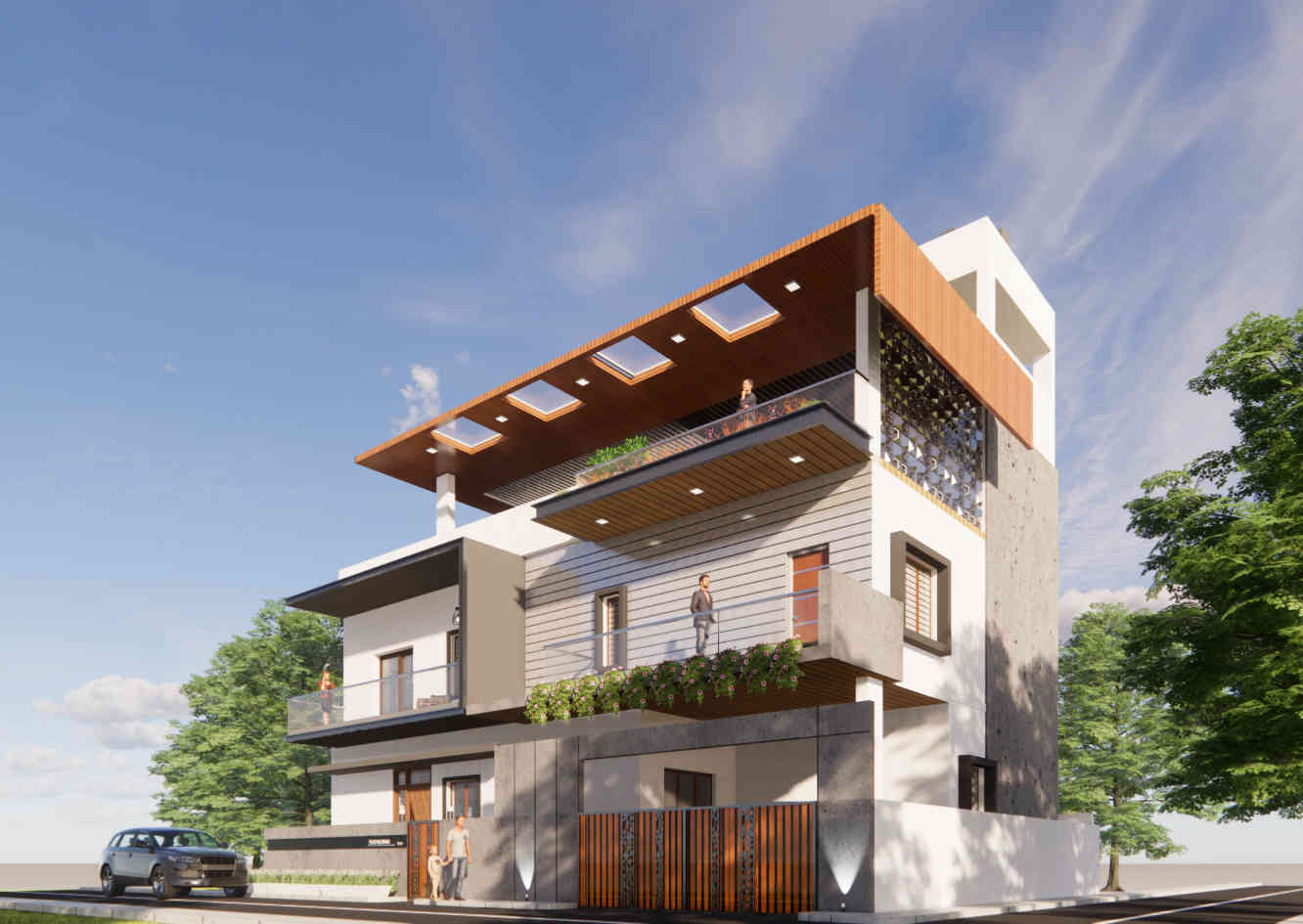 Modern Residential Elevation Design