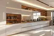 Sleek and Modern Kitchen with Glossy Cabinets