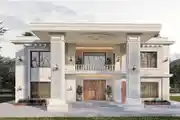 Elegant Neoclassical Mansion with Grand Pillars 