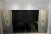 Modern Wardrobe with Sleek Mirrored Finish 