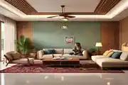 Beautifully Curated Living Room With Blending Modern Elegance 