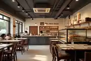 Warm And Inviting Café With Soft Lights