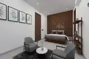 Bedroom Blending Warm Wood Accents With Minimalist Modern Décor
