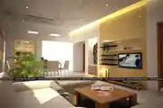 Modern Living Room With Unique And Suitable Design