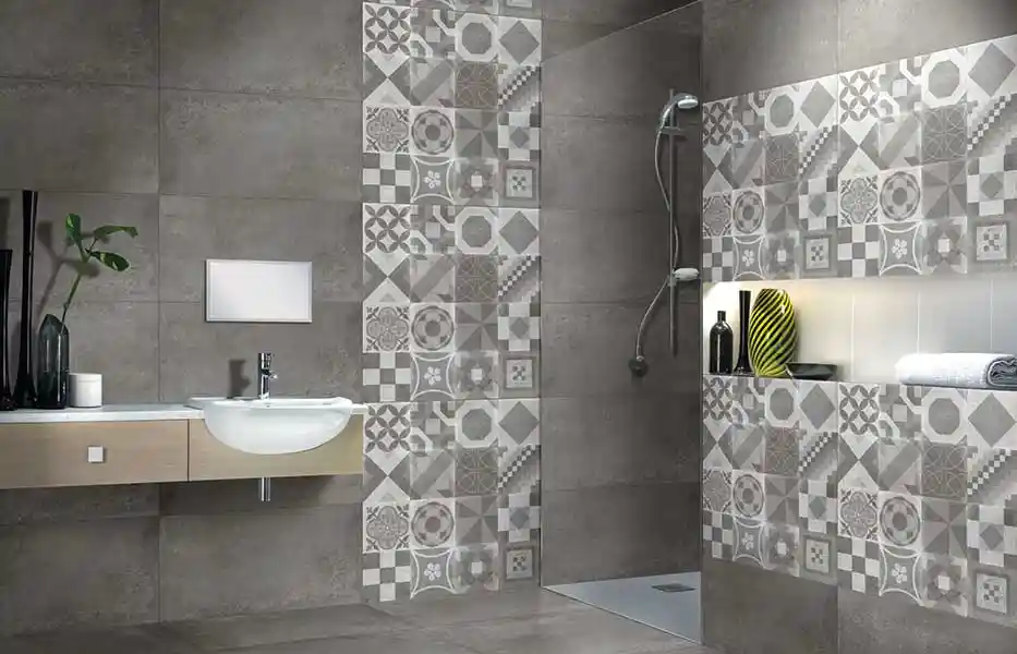 Modern Bathroom Tiles Design by Akankhsa Designs | KreateCube