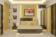 Bright Color Compact Bedroom Interiors