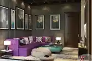 Modern Living Room Design With Side Lamp