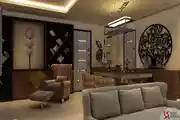 Modern Living Room Design With Wall Laser
