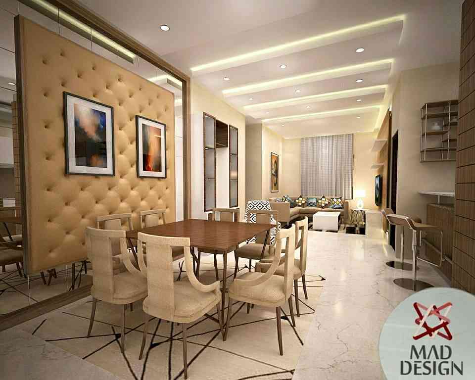 Dining Room Design With Wall Arts