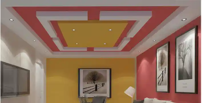 Dropped False Ceiling Design by Rubic Wall Decor KreateCube
